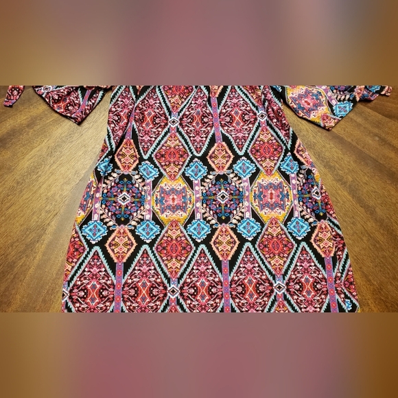 Extremely Me! Colorful Girls Dress Size  14/16 Runs Small (10/12 Fit) Tribal - Picture 4 of 10
